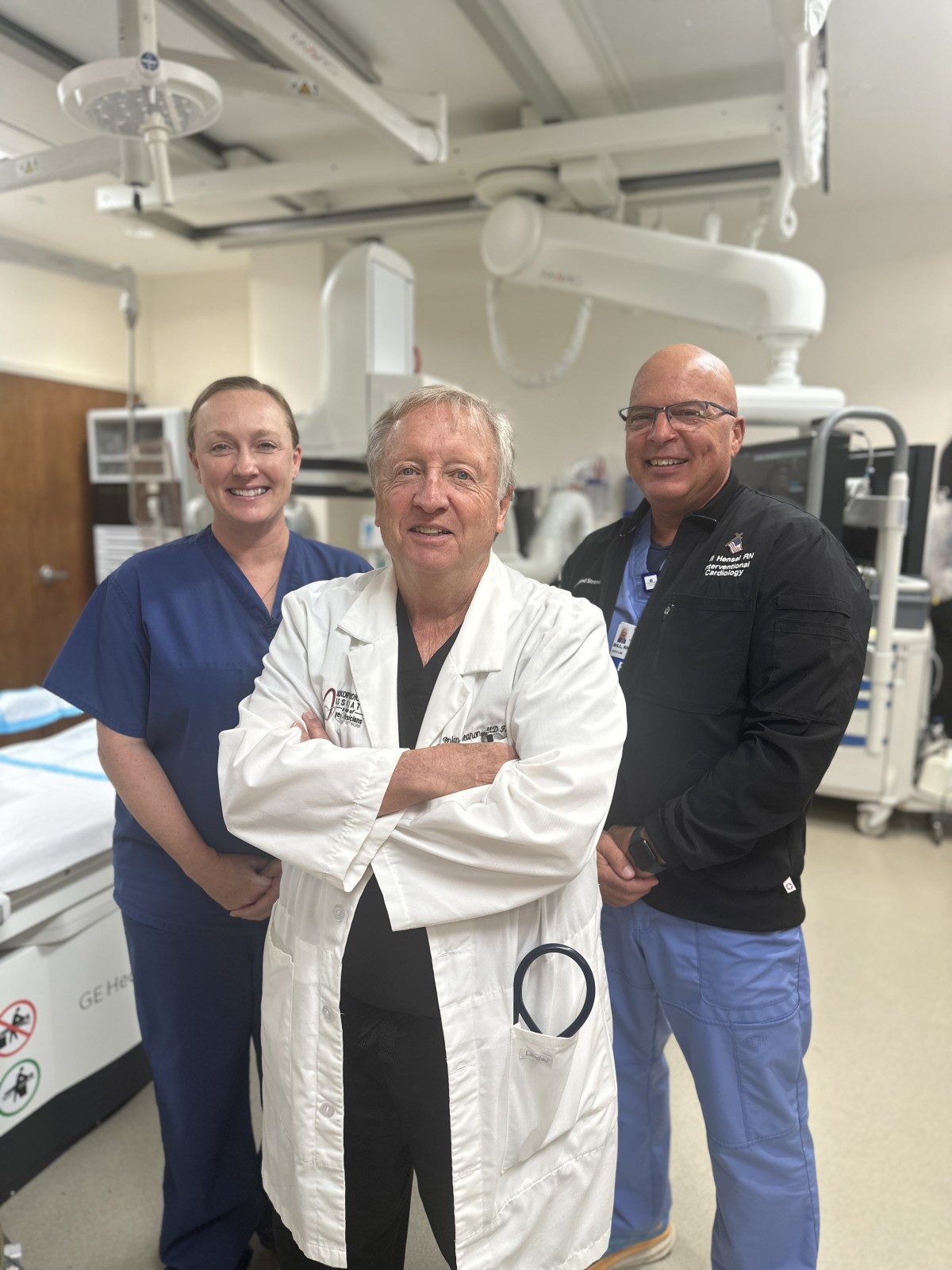 Dr. Brian Hearon and Cath Lab Team Members